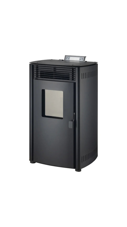 Pelletofen - 8,8 kW - für 60-80 m² - 5 Stufen - Timer - CR05 Schwarz