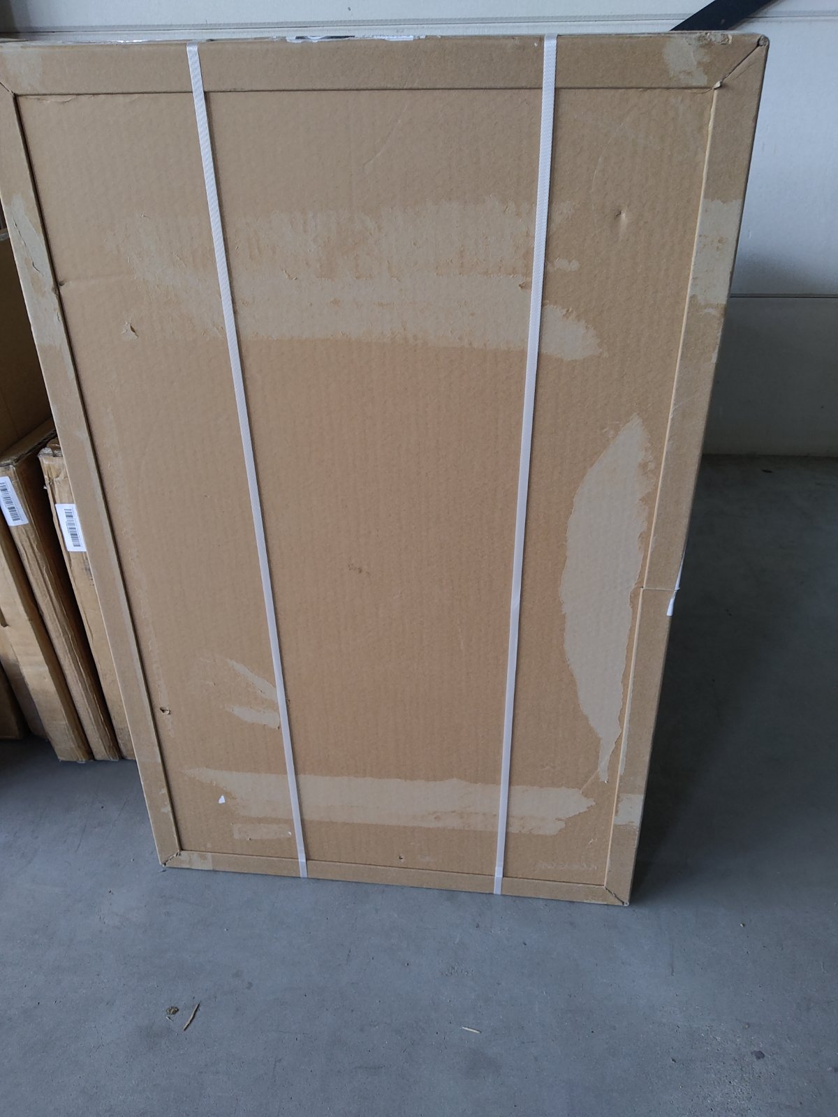 Zweite Wahl - Wandspiegel asymmetrisch, integrierte LED-Beleuchtung und Antibeschlag-Funktion, 120 cm breit und 75 cm hoch - Standard