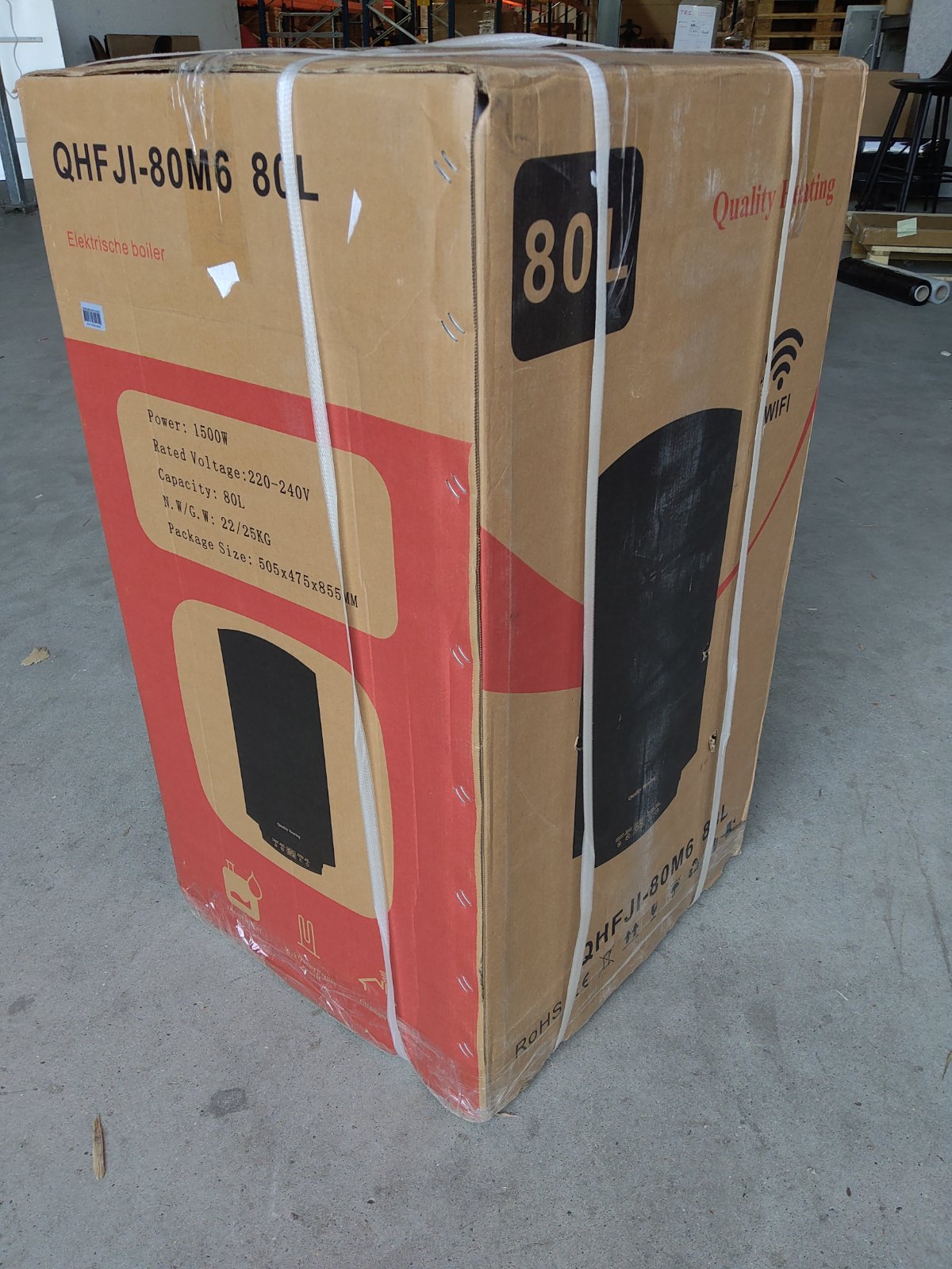 Zweite Wahl - 80 Liter Performance V2 QH Wifi Dual Elektro-Warmwasserspeicher mit digitaler Bedienung - 80 Liter