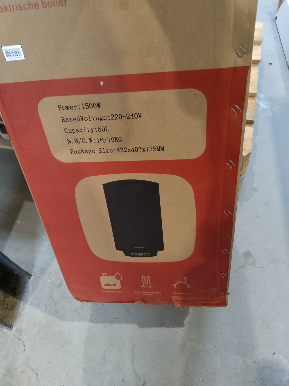 Zweite Wahl - 50 Liter Performance V2 QH Wifi Dual Elektro-Warmwasserspeicher mit digitaler Bedienung - 50 Liter Wifi