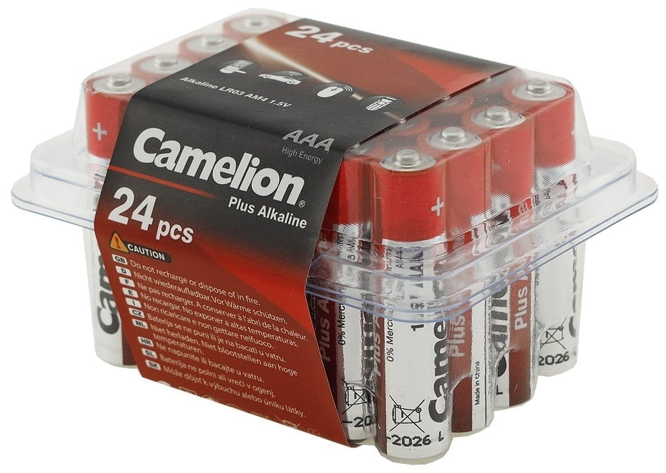 CAMELION AlkalinePlus Typ AAA Vorteilspack, 24 Stück