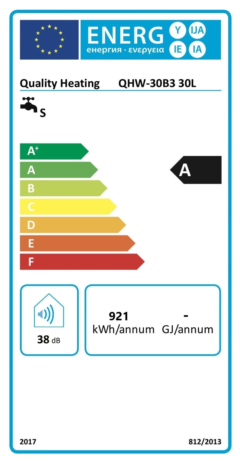30 Liter Performance QH WiFi Dual-Elektro-Warmwasserspeicher mit digitaler Bedienung
