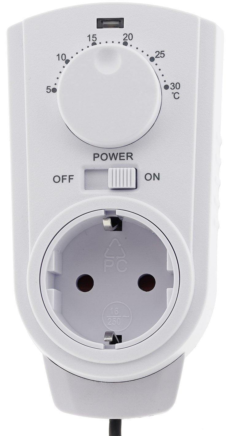 Einfaches Steckdosenthermostat mit Sensor