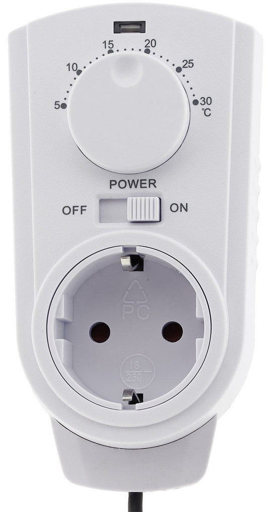 Einfaches Steckdosenthermostat mit Sensor
