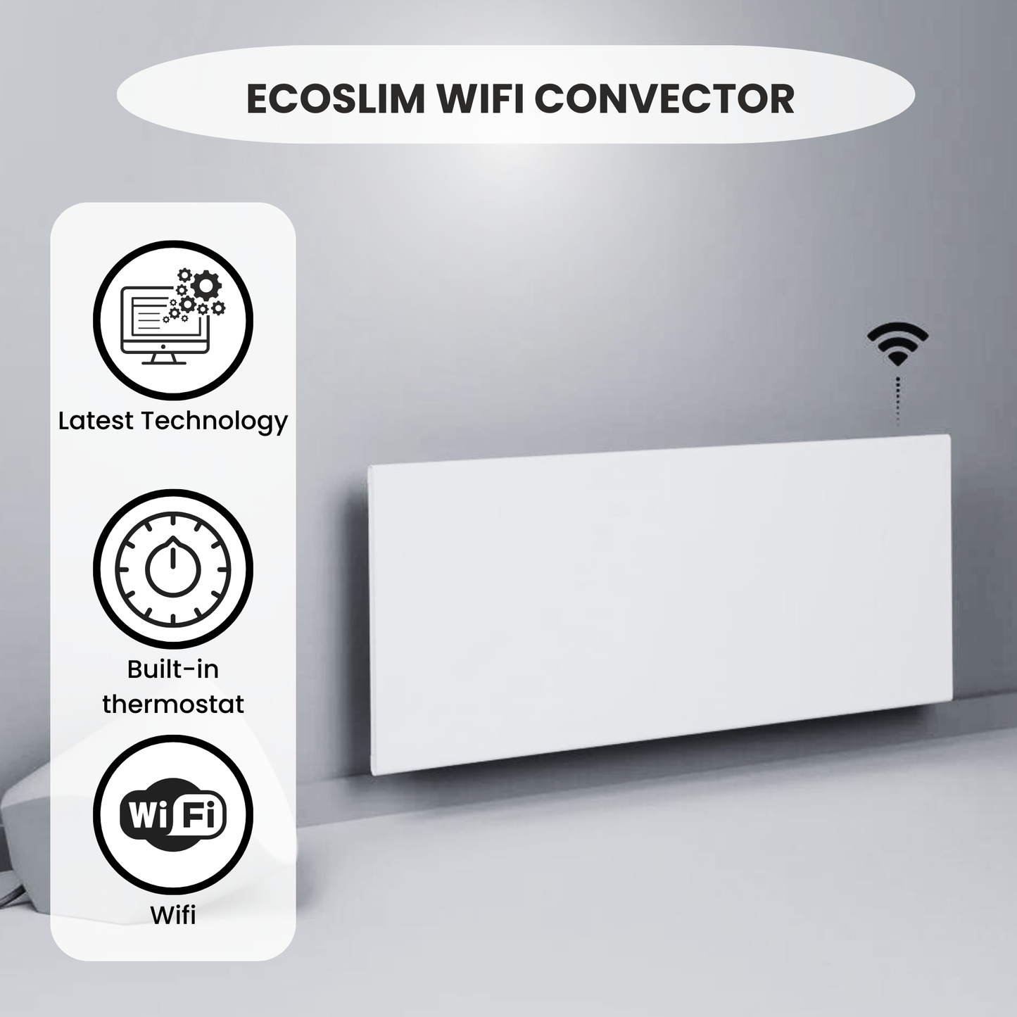 Quality Heating - Eco Slim WiFi Weiß
