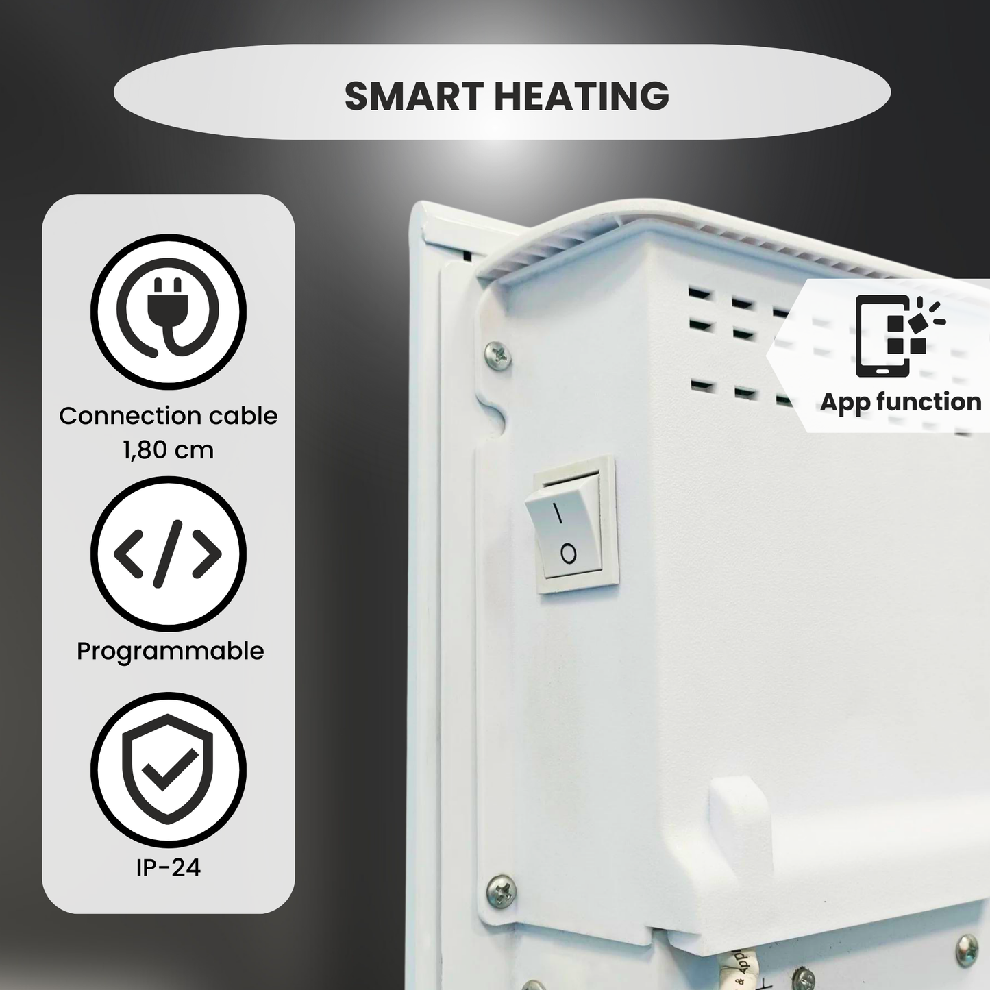 Quality Heating - Eco Slim WiFi Weiß