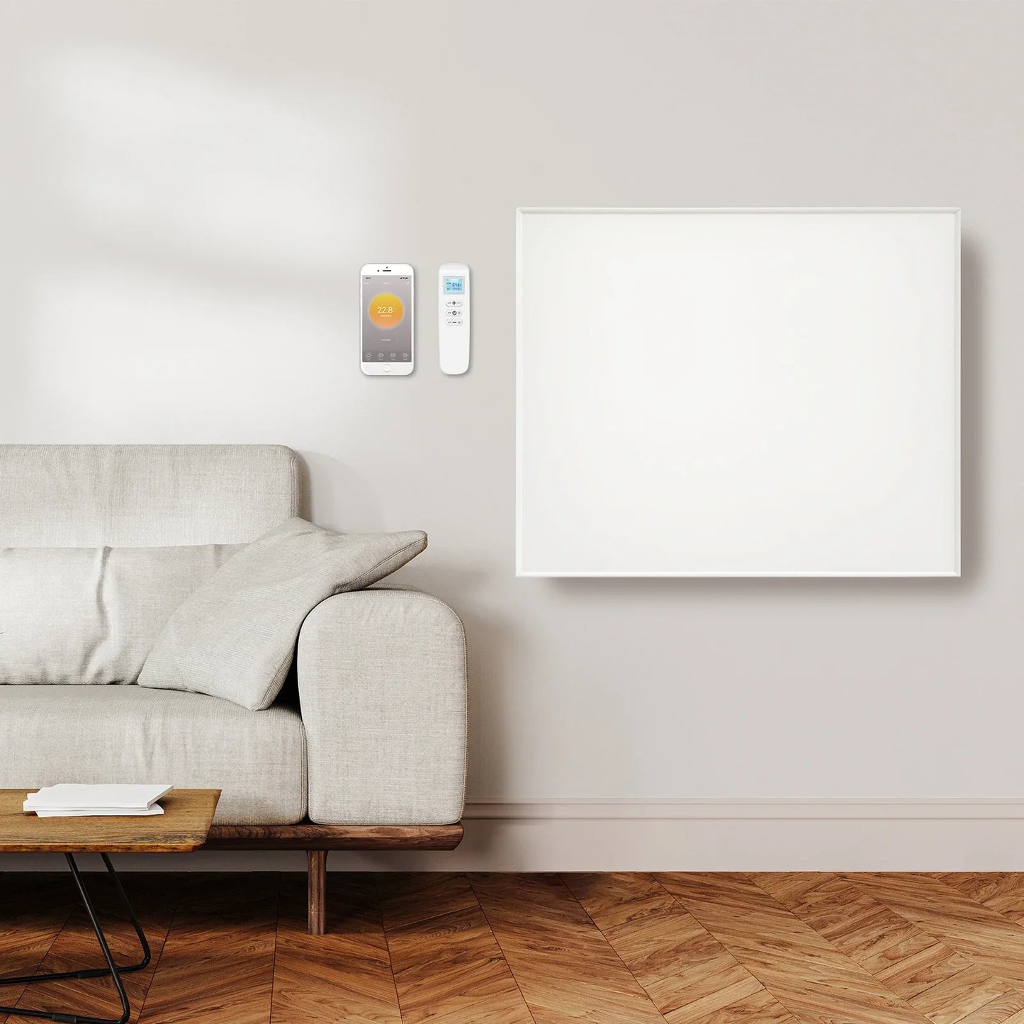 QH-SP Fernbedienung Wifi verschiebbares Infrarotpaneel 350, 450 und 700 Watt