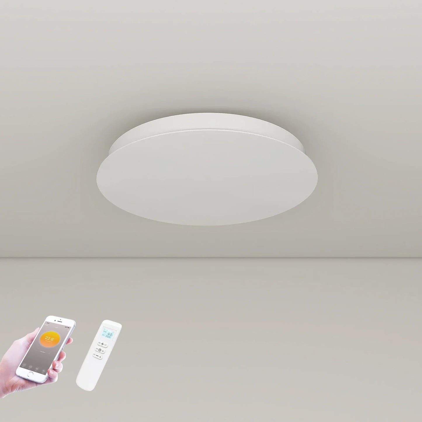 QH-ThermoAura Serie Wi-Fi Rund 750 W Durchmesser 55,4 cm