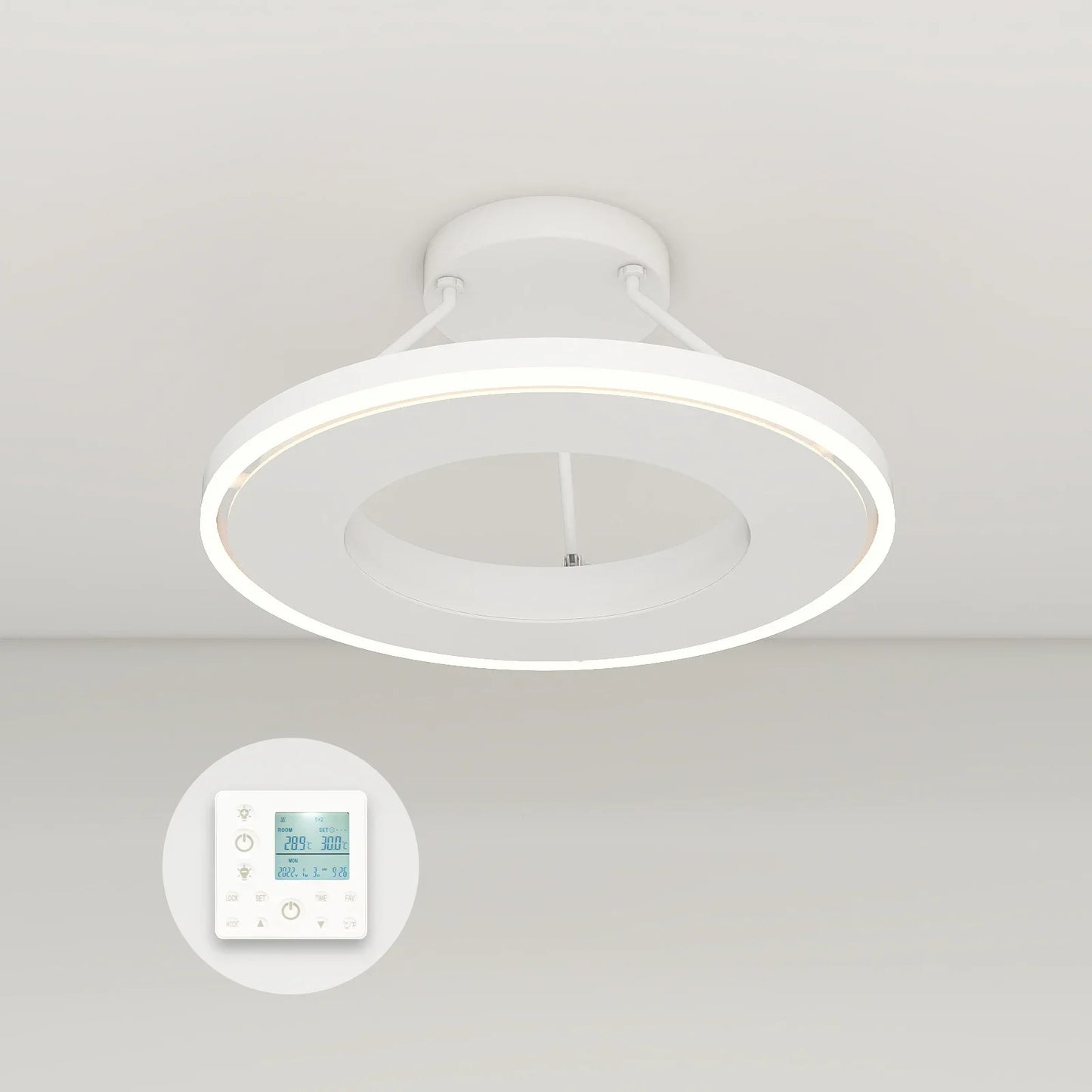 QH-GlowRing Serie Infrarotpaneel mit LED-Beleuchtung 60 cm 1.000 Watt