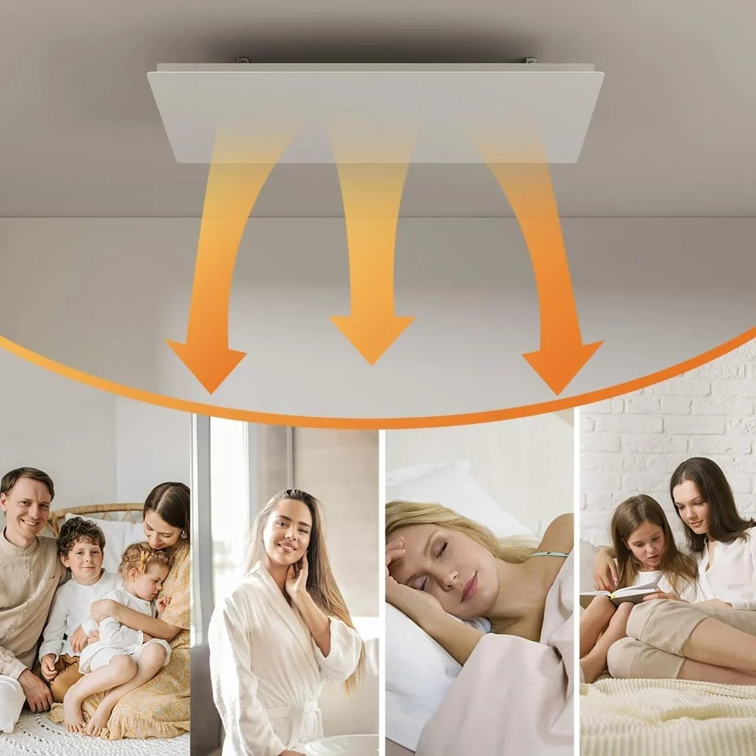 Serie QH-ThermoAura Infrarotpaneel Wi-Fi 1.150 Watt 87x33 cm