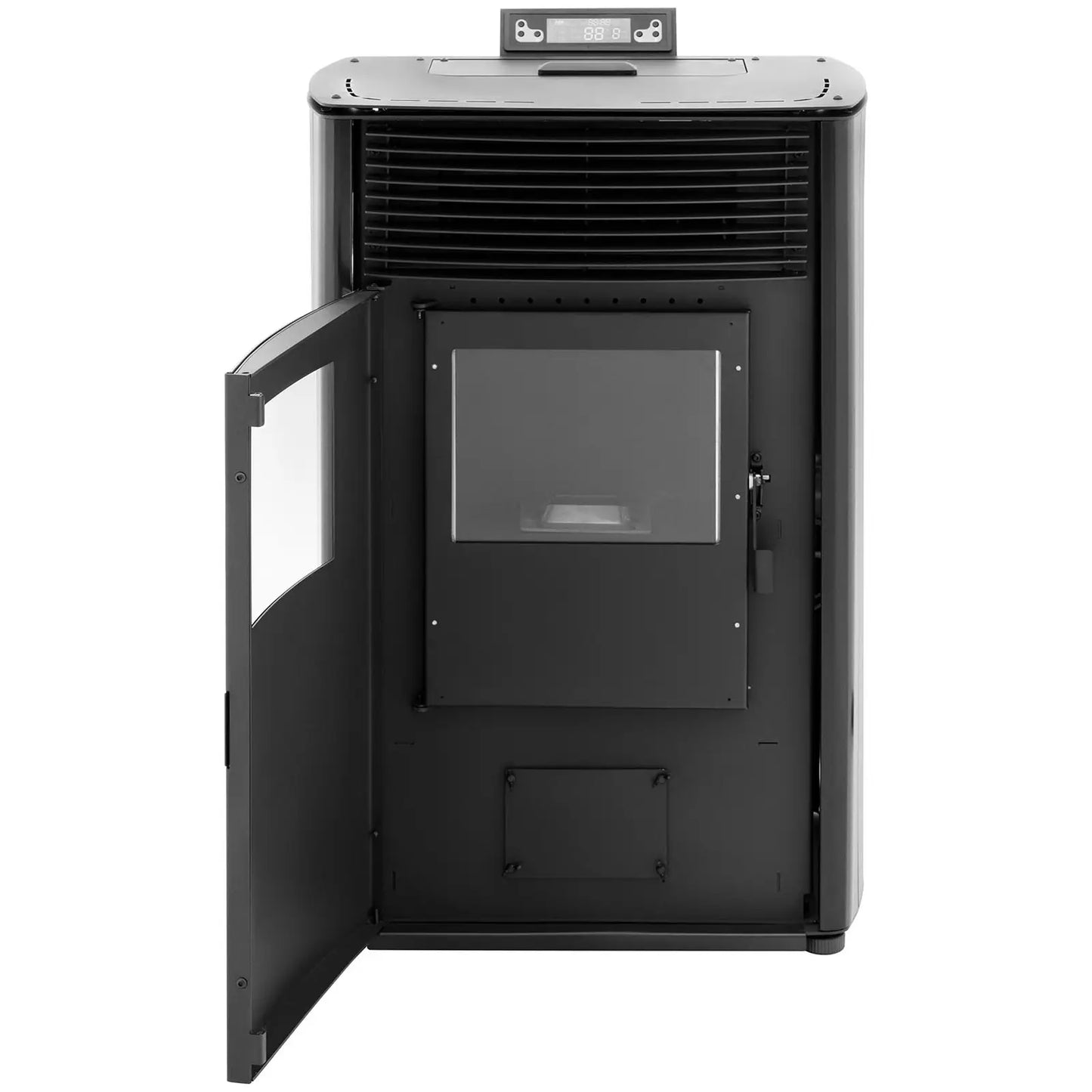 Pelletofen - 8,8 kW - für 60-80 m² - 5 Stufen - Timer - CR05 Schwarz