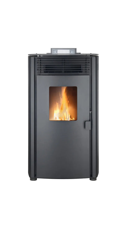 Pelletofen - 8,8 kW - für 60-80 m² - 5 Stufen - Timer - CR05 Schwarz