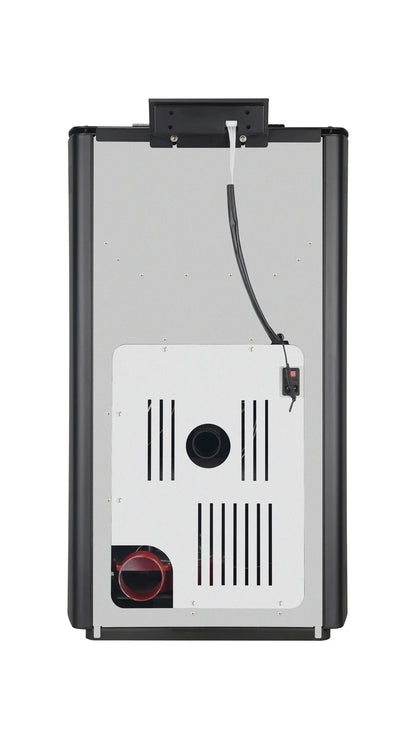 Pelletofen - 8,8 kW - für 60-80 m² - 5 Stufen - Timer - CR05 Schwarz