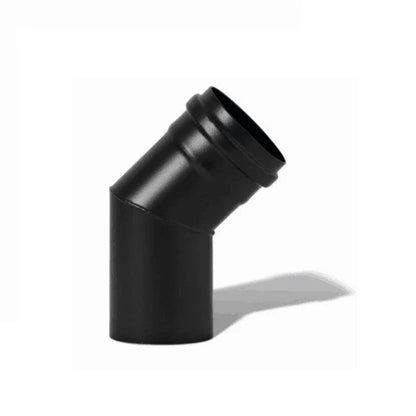 Rohrset für Pelletofen - Ø 80 mm - Kohlenstoffstahl - Komplettlösung
