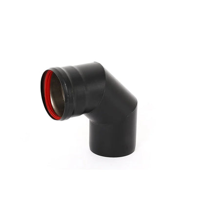 Rohrset für Pelletofen - Ø 80 mm - Kohlenstoffstahl - Komplettlösung