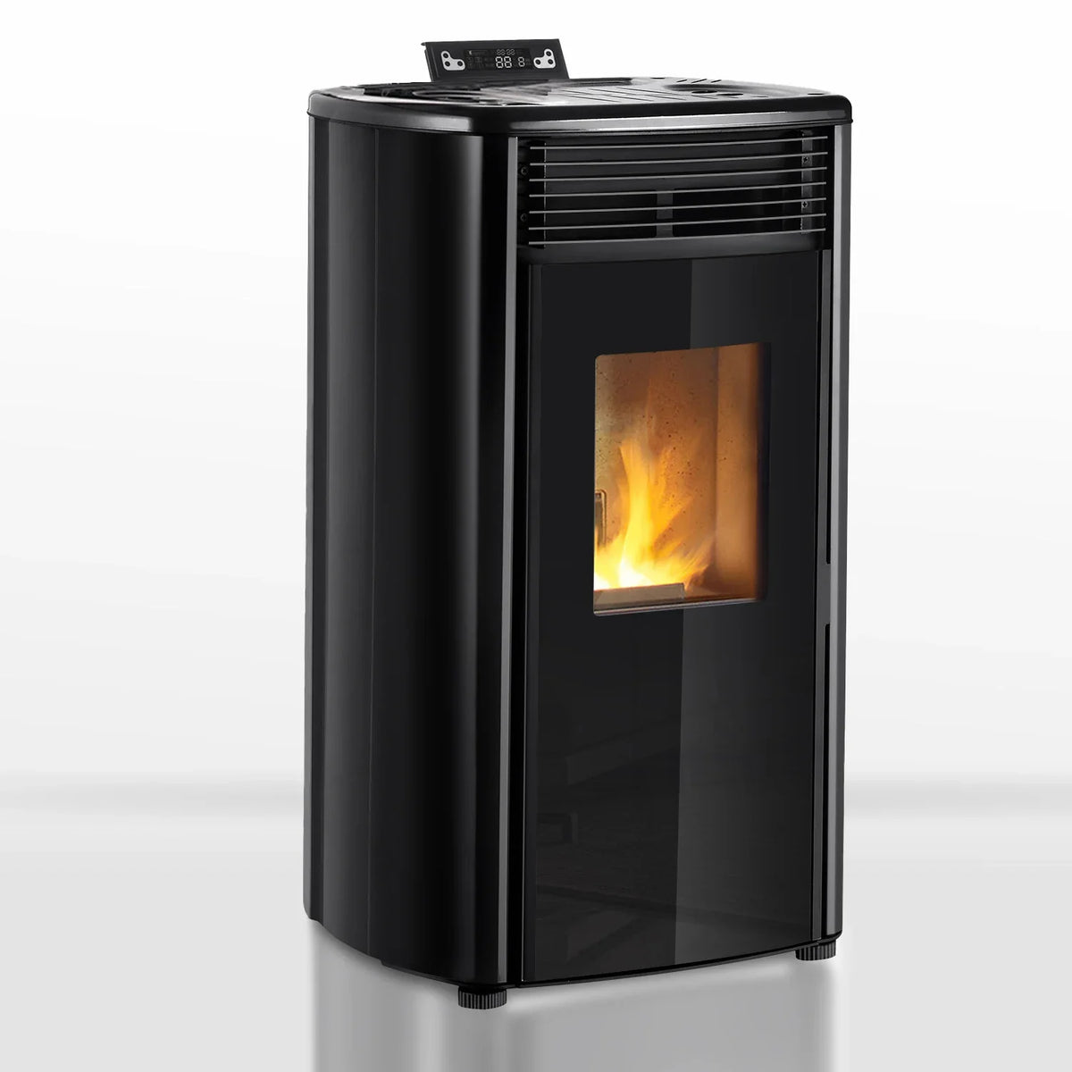 Pelletofen - 9,9 kW - für 80-100 m² - 5 Stufen - Timer - CR9 - Doppeltür