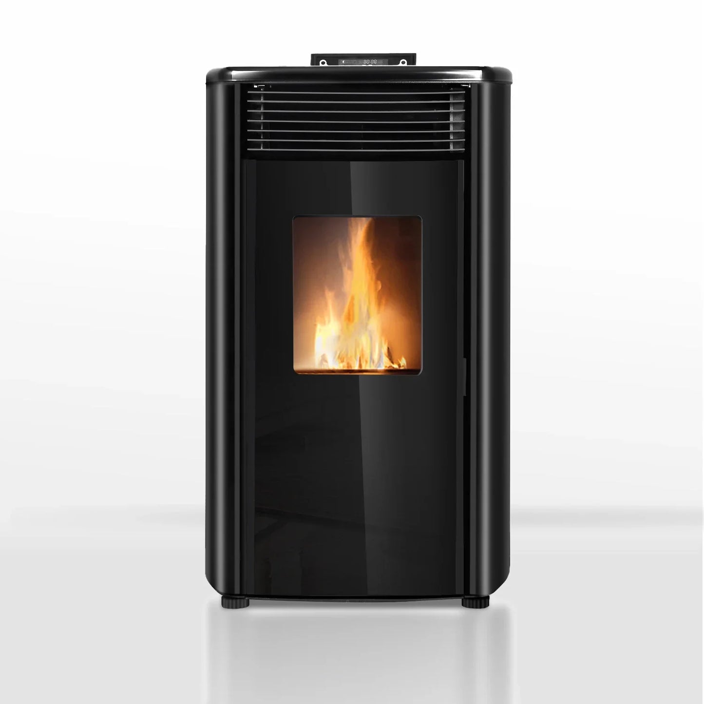 Pelletofen - 9,9 kW - für 80-100 m² - 5 Stufen - Timer - CR9 - Doppeltür