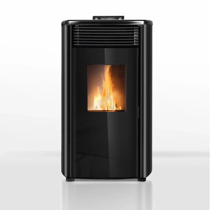 Pelletofen - 9,9 kW - für 80-100 m² - 5 Stufen - Timer - CR9 - Doppeltür