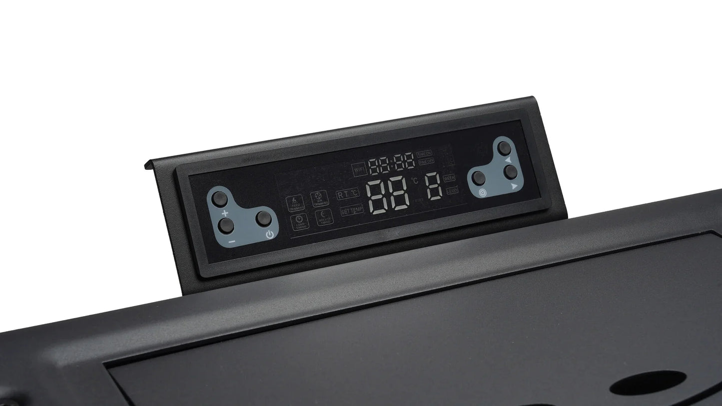 Pelletofen - 9,9 kW - für 80-100 m² - 5 Stufen - Timer - CR9 - Doppeltür