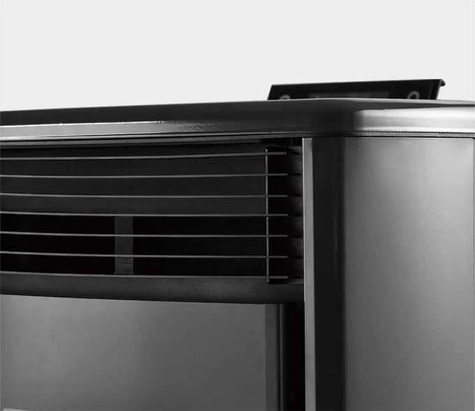 Pelletofen - 9,9 kW - für 80-100 m² - 5 Stufen - Timer - CR9 - Doppeltür