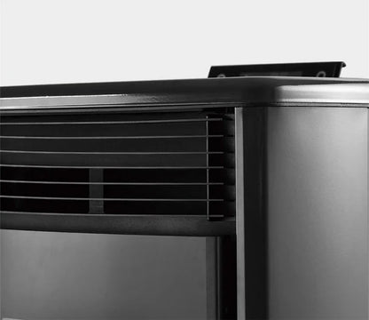 Pelletofen - 9,9 kW - für 80-100 m² - 5 Stufen - Timer - CR9 - Doppeltür