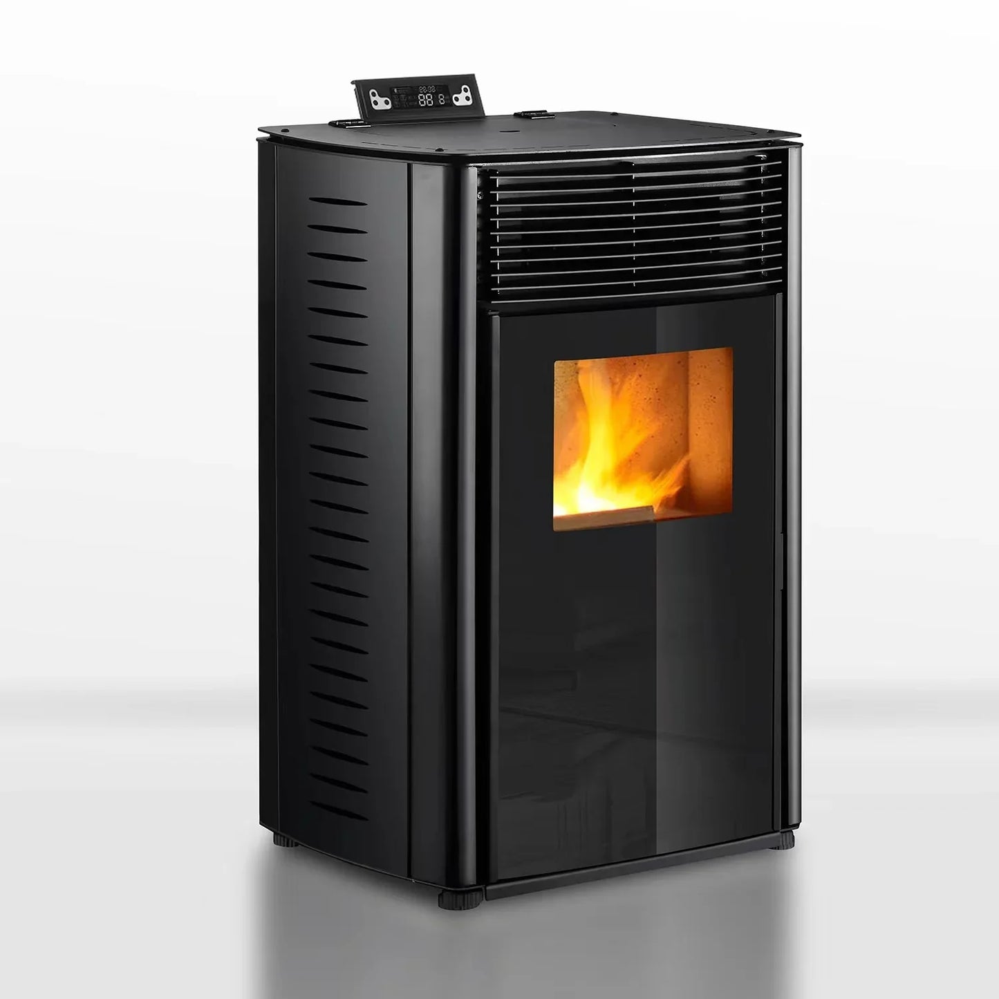 Pelletofen - 13,1 kW - für 80-100 m² - 5 Stufen - Timer - CR04 Schwarz