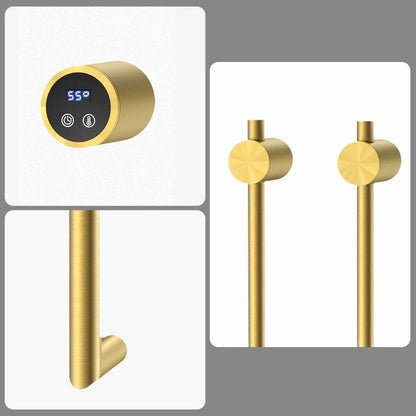Elektrischer Handtuchheizkörper Gold mit Thermostat L-SR0200-T