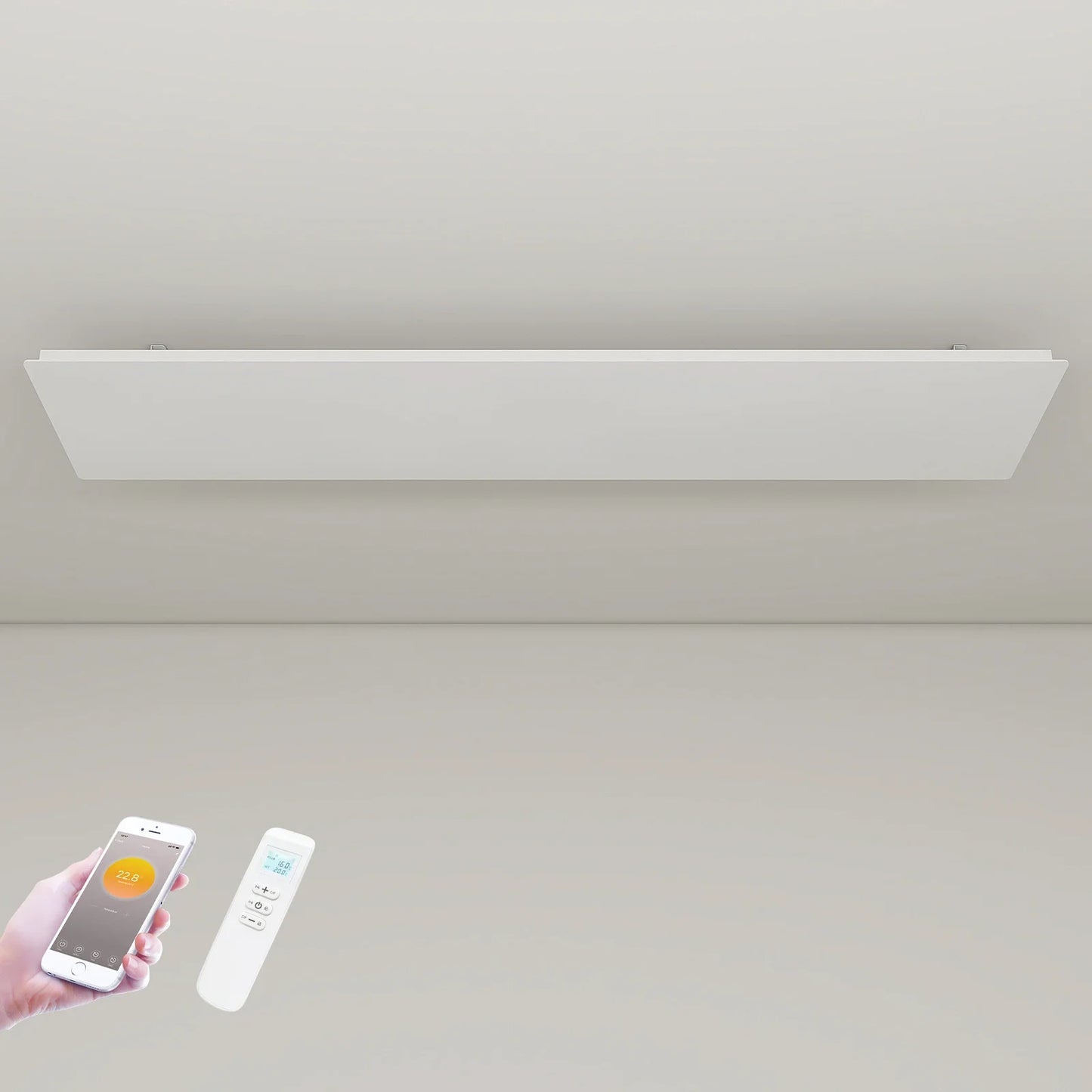 QH-ThermoAura Serie Wi-Fi Infrarotpaneel 1.700 W 129 x 33 cm