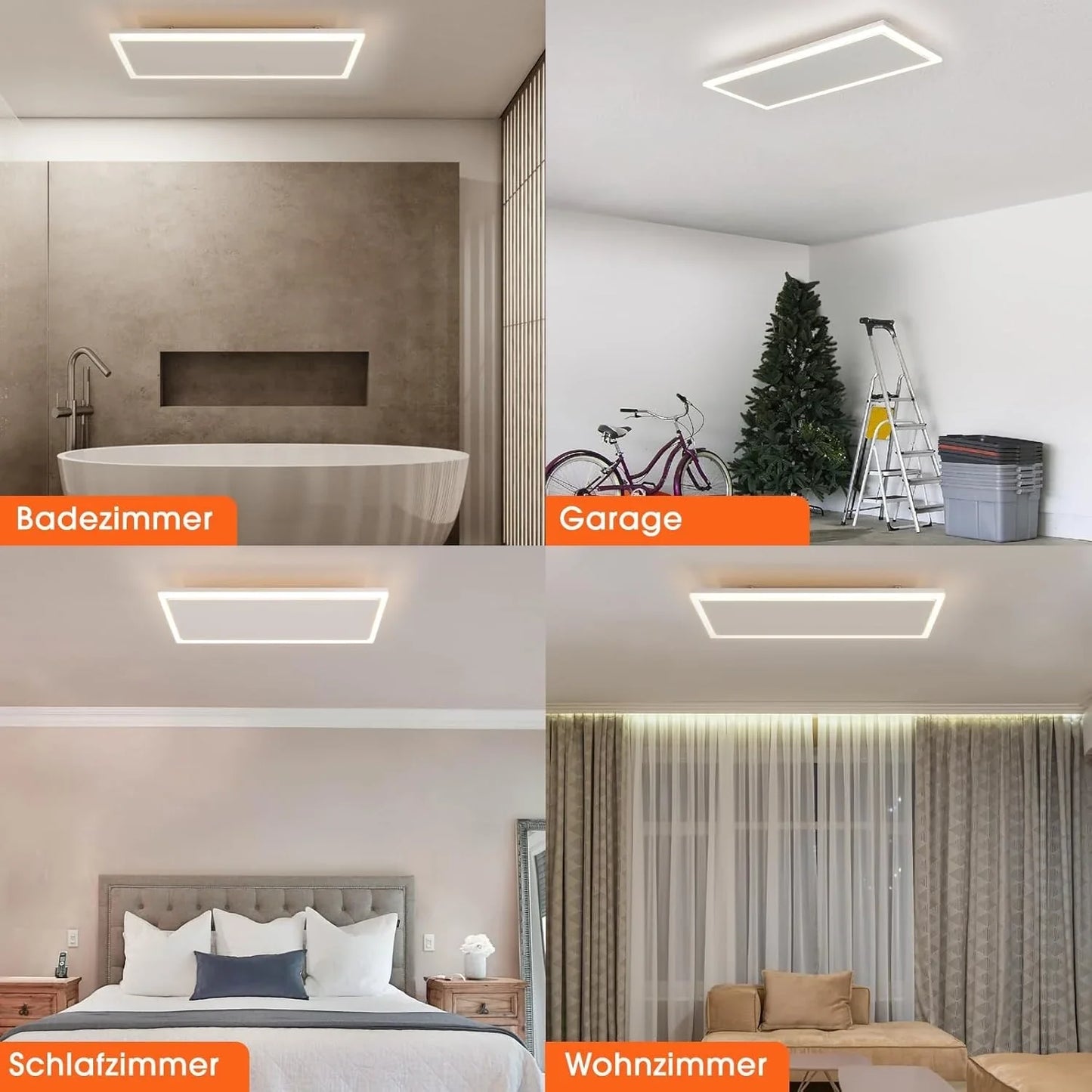 QH-ThermoAura Serie Wi-Fi Infrarotpaneel 1.700 W 129 x 33 cm