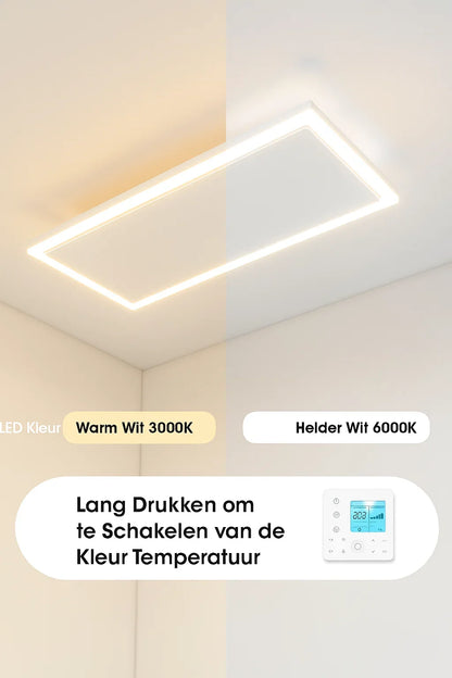 Infrarotpaneel QH-InfraGlow mit LED-Beleuchtung 135x39 cm 1.700 Watt