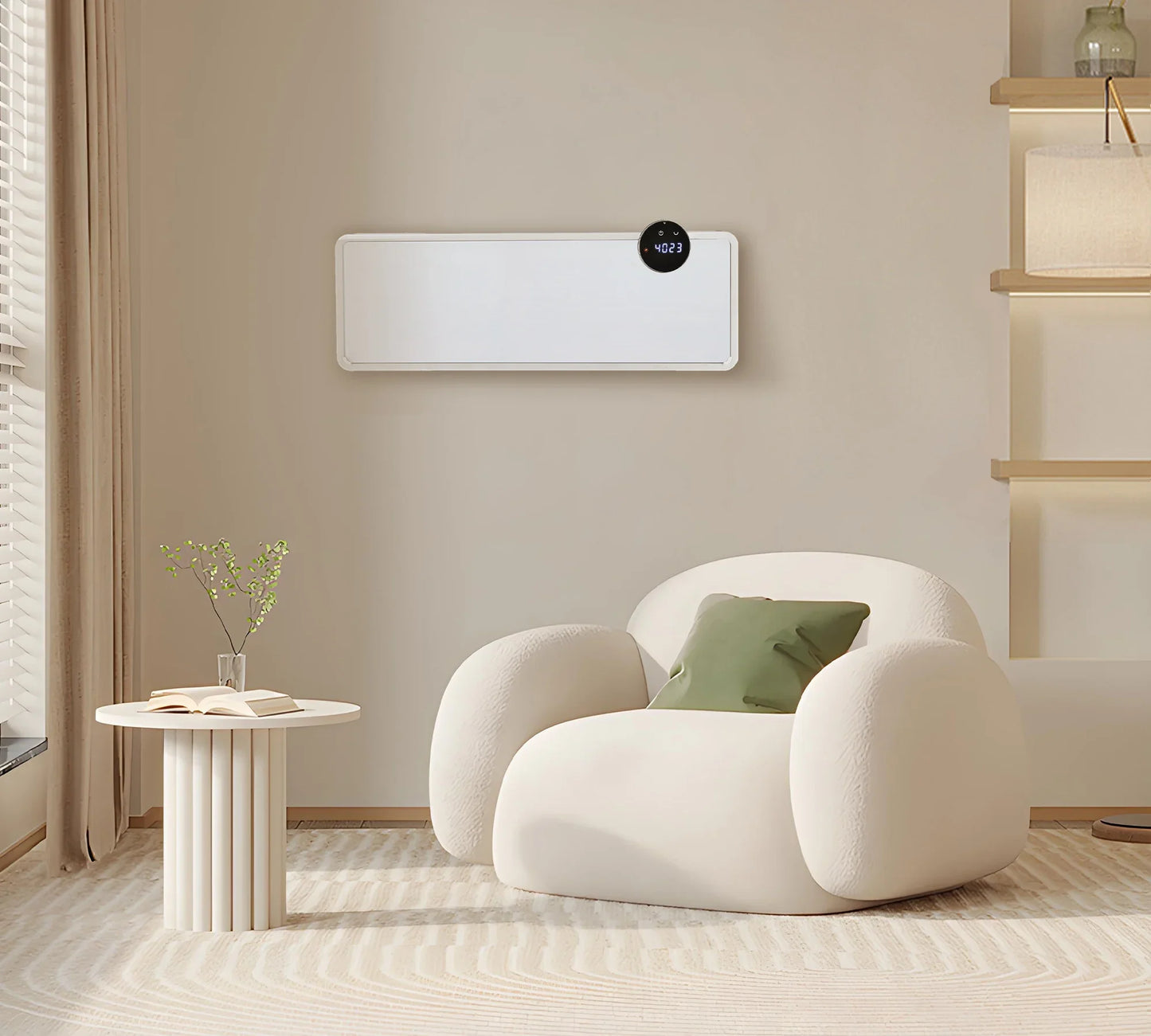 Keramik-Wandheizung AmberHeat mit Wifi-Thermostat