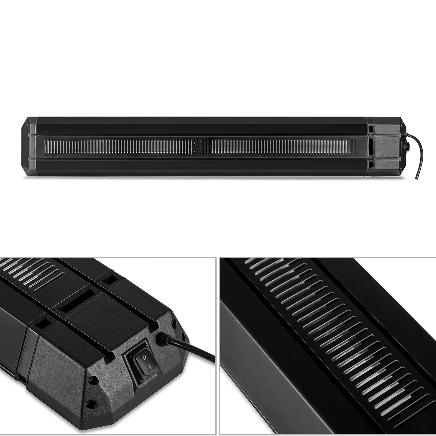 Infrarot-Terrassenheizstrahler Calore Black Heater einstellbar mit 1.600 - 3.200 Watt