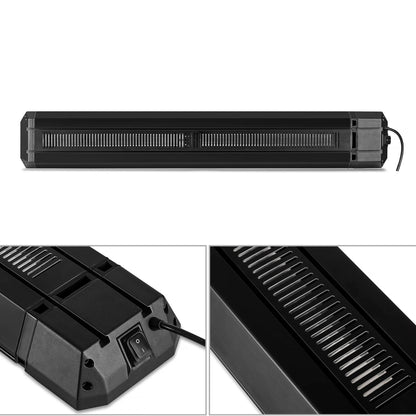 Infrarot-Terrassenheizstrahler Calore Black Heater einstellbar mit 1.600 - 3.200 Watt