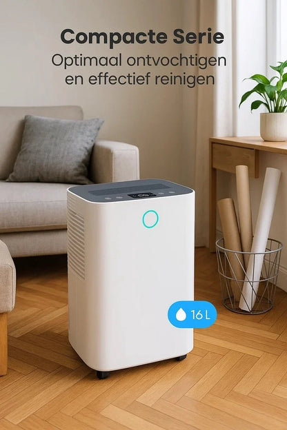 Intelligenter Luftentfeuchter kompakt 16 Liter WiFi mit Aktivkohlefilter