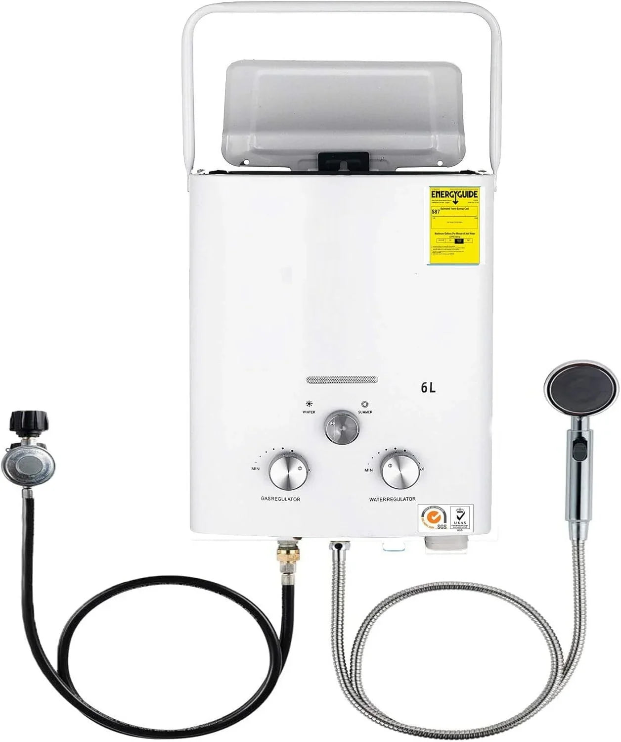 Propan-Durchlauferhitzer - Durchlauferhitzer LPG 6 Liter/Minute Boiler