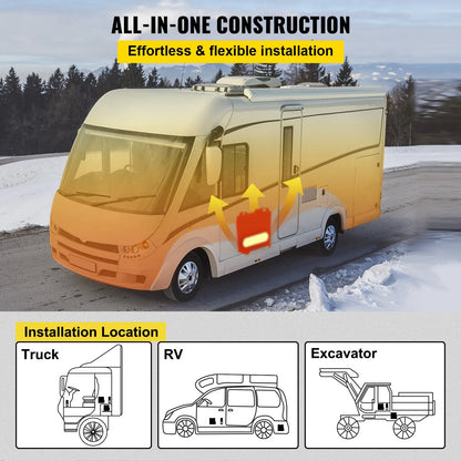 Draagbare 8 kW Diesel standkachel