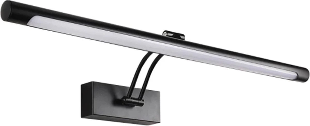 Regelbare schwarze LED-Spiegelleuchte