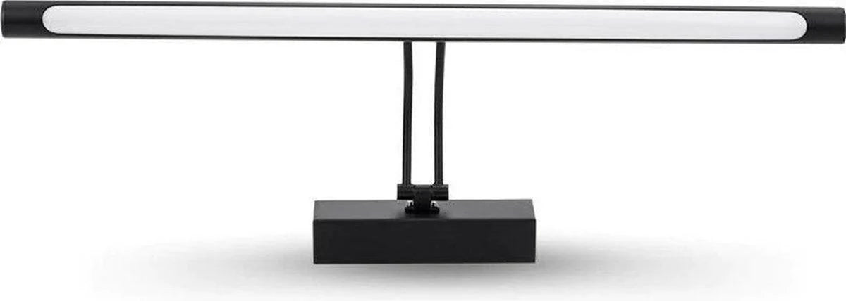 Regelbare schwarze LED-Spiegelleuchte