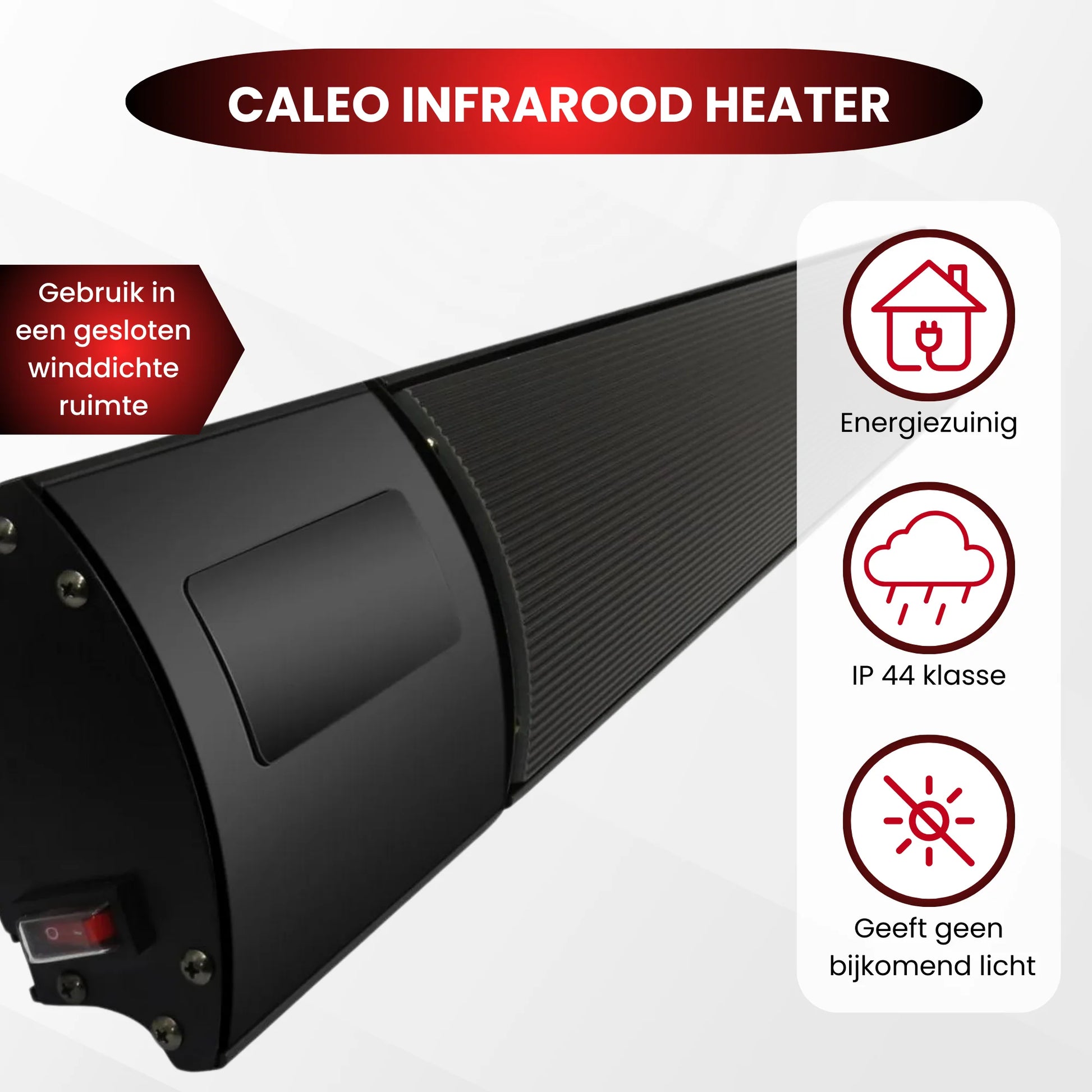 Infrarot-Terrassenheizstrahler Caleo WiFi mit Fernbedienung