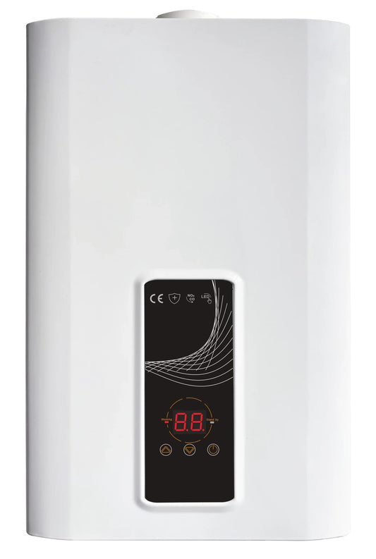 EcoTherm elektronischer Durchlauferhitzer 230 V, digital, 13 L, Low-NOx, Propan, geschlossene Kammer