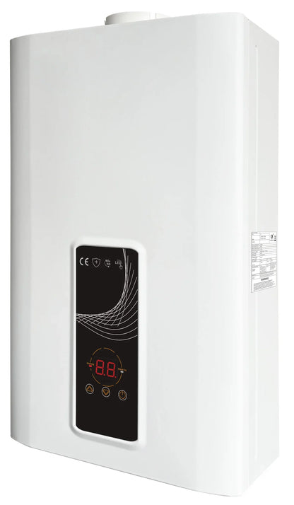 EcoTherm elektronischer Durchlauferhitzer 230 V, digital, 13 L, Low-NOx, Propan, geschlossene Kammer