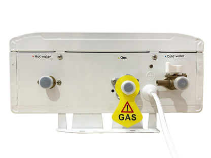 EcoTherm elektronischer Durchlauferhitzer 230 V, digital, 13 L, Low-NOx, Propan, geschlossene Kammer