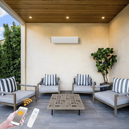 Infrarot-Terrassenheizstrahler Whitewarm WiFi 1.800 - 2.400 Watt