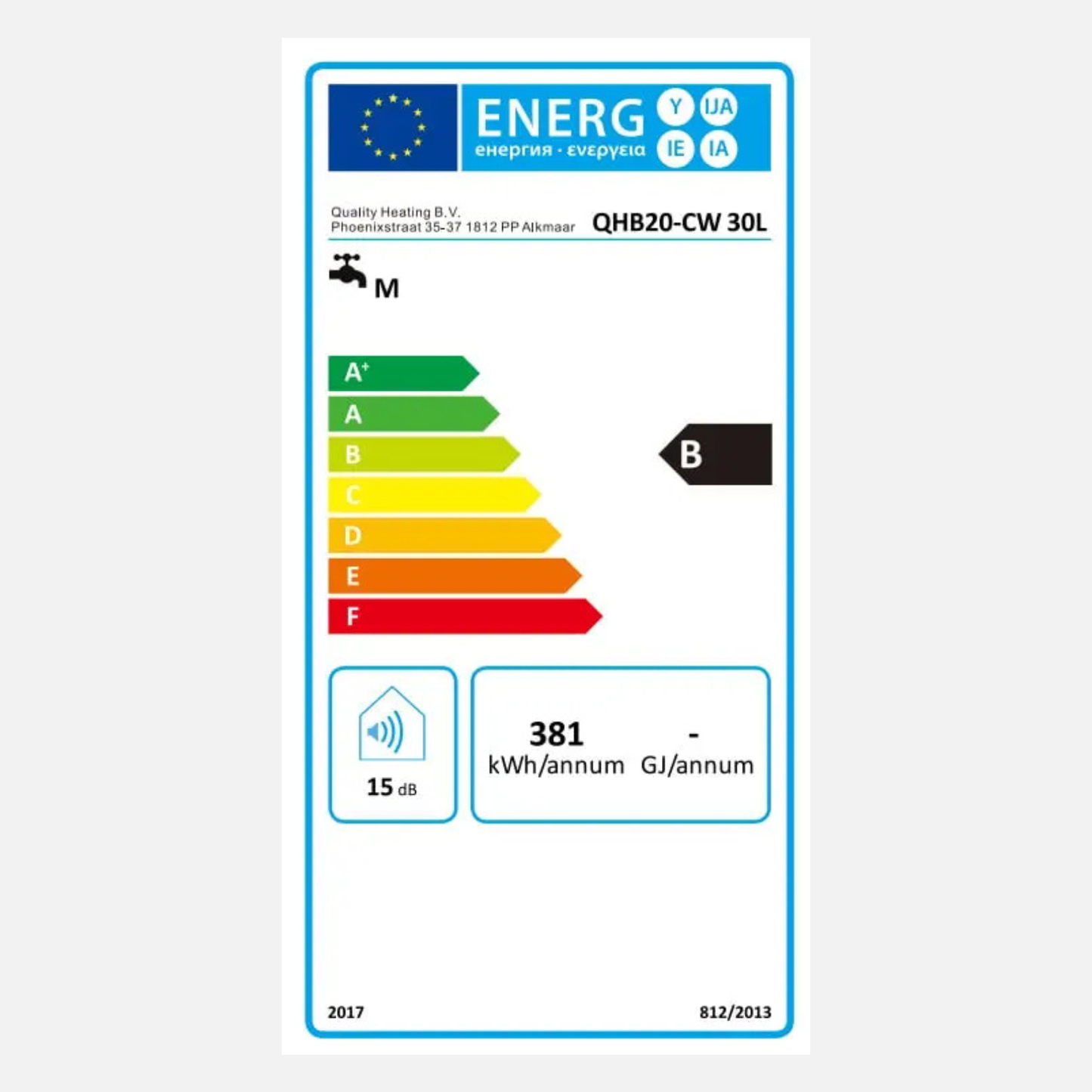 30 Liter QH Dual-Elektro-Warmwasserspeicher mit digitaler Bedienung