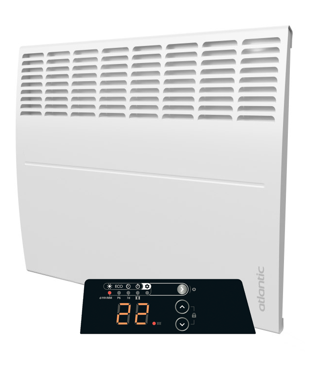 Zweite Wahl - Ecoflex Atlantic Elektroheizer mit einstellbarem Thermostat - 500 Watt - 51 cm (B) x 51 cm (H)