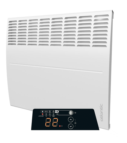 Zweite Wahl - Ecoflex Atlantic Elektroheizer mit einstellbarem Thermostat - 500 Watt - 51 cm (B) x 51 cm (H)