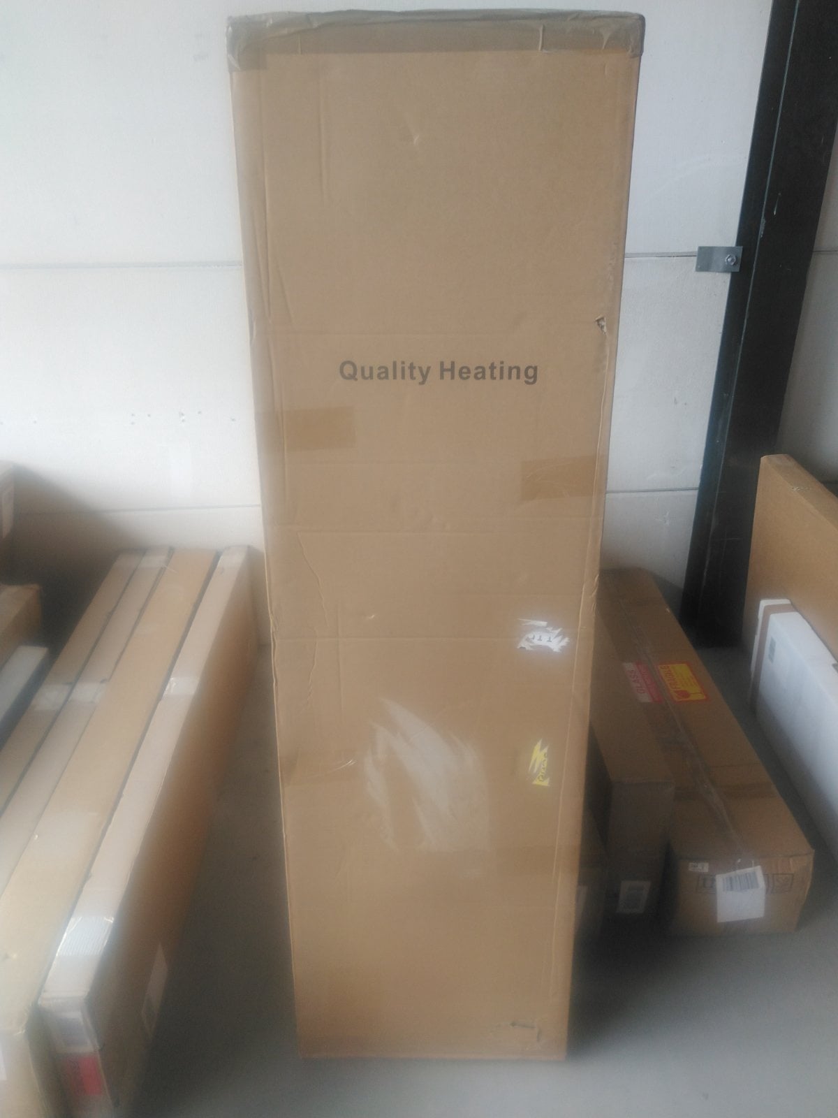 Zweite Wahl - Quality Heating vertikaler Heizofen Civetta Schwarz - Schwarz