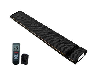 Zweite Wahl - Infrarot-Terrassenheizstrahler Black Heater einstellbar mit 1800 - 2.400 Watt - 2.400 Watt