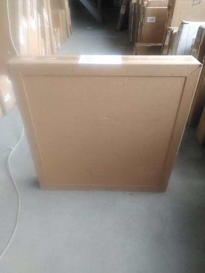 Zweite Wahl - Rundspiegel 60 cm mit schwarzem Rahmen, LED-Beleuchtung und Antibeschlag-Funktion - Standard