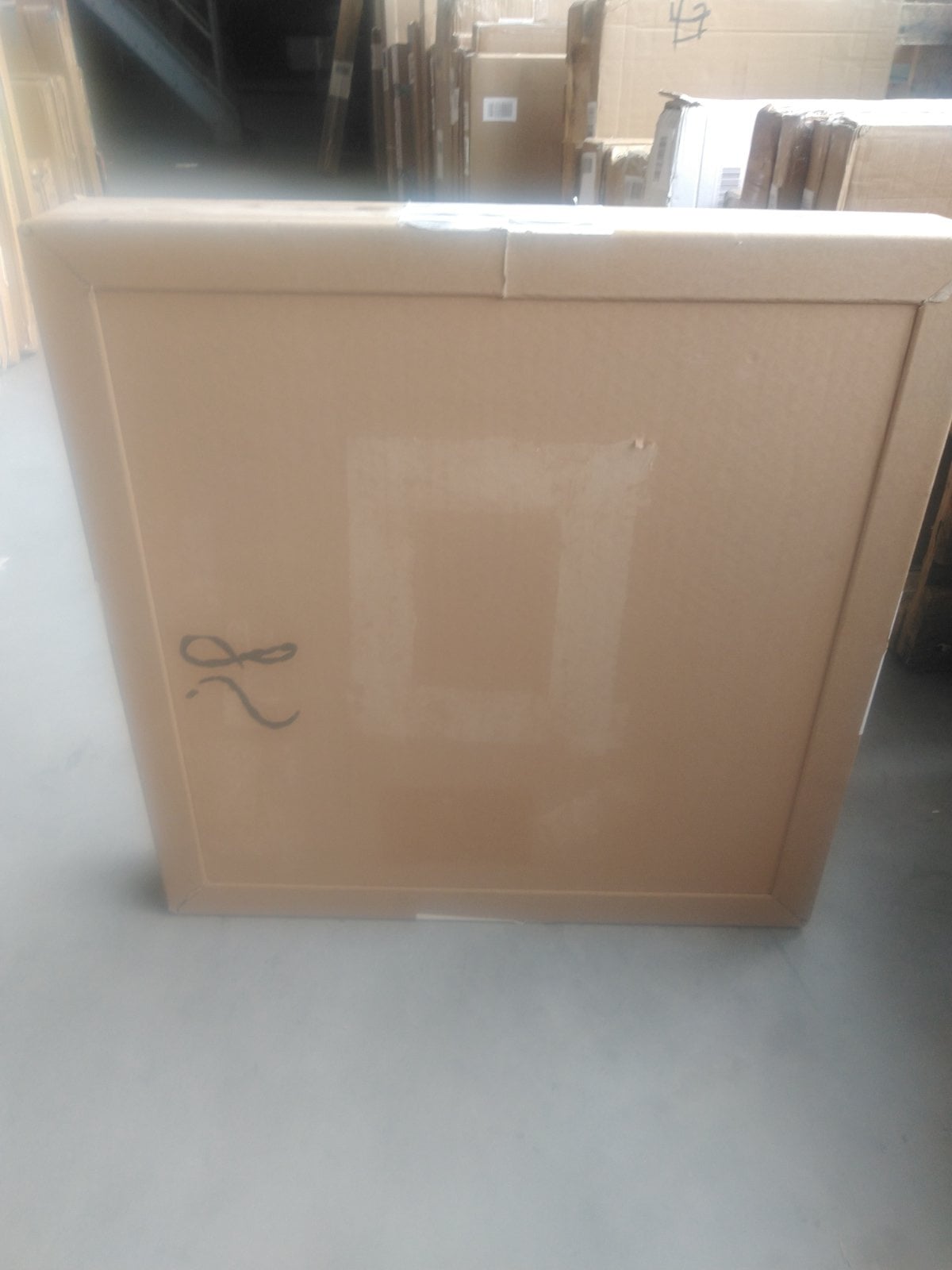 Zweite Wahl - Rundspiegel 60 cm mit schwarzem Rahmen, LED-Beleuchtung und Antibeschlag-Funktion - Standard
